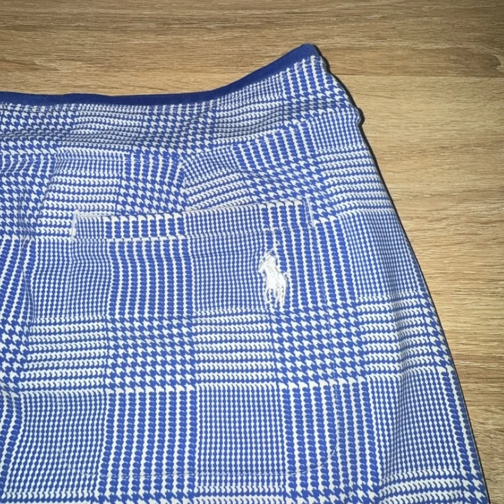 Ralph Lauren Polo Golf Blue & White Plaid Golf Tennis Skort Skirt‎ Small